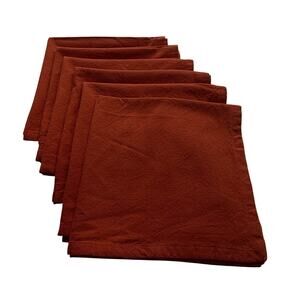 Fall Holiday Cloth‎ Napkins 100% Cotton Special Occasions Set Of 6 18" W x 19" L